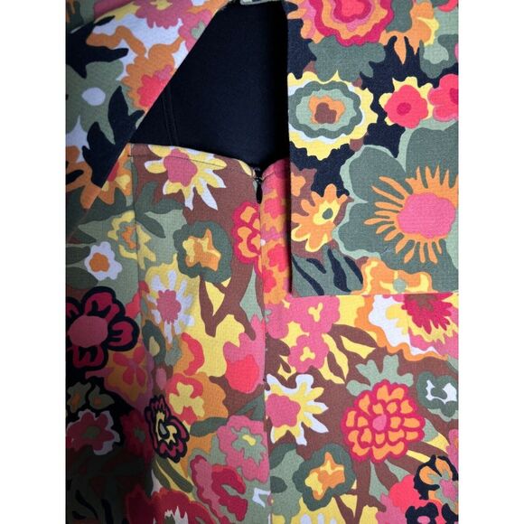 Zara 70's Trafaluc Collection Floral Romper Playsuit S Small Retro Floral Boho - Picture 4 of 8